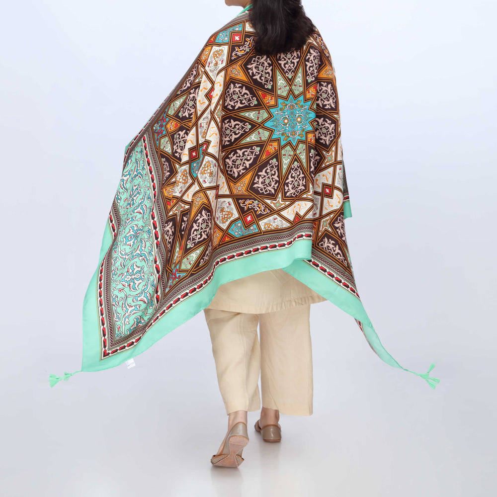 Green Digital Printed Dupatta PW3768