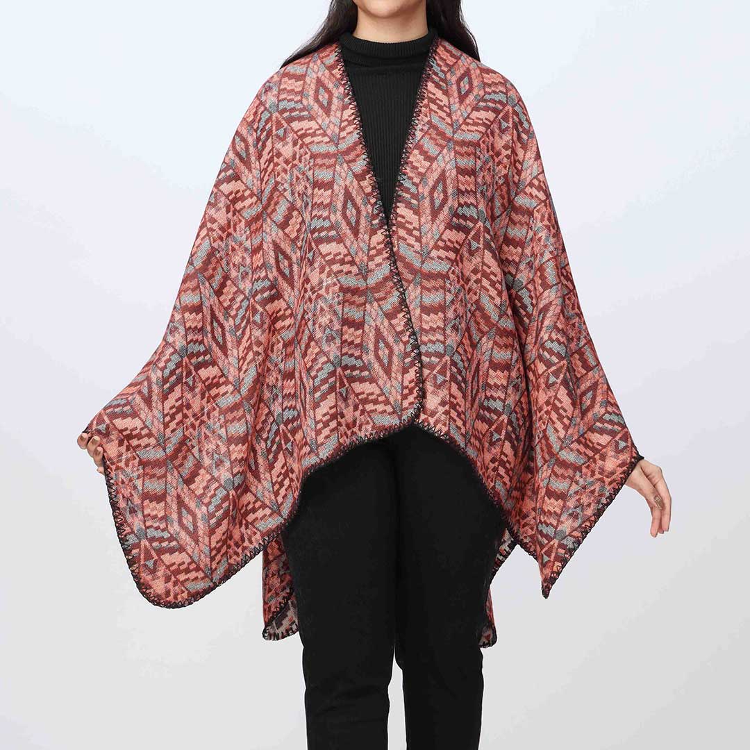 Red Cape Shawl PW3840