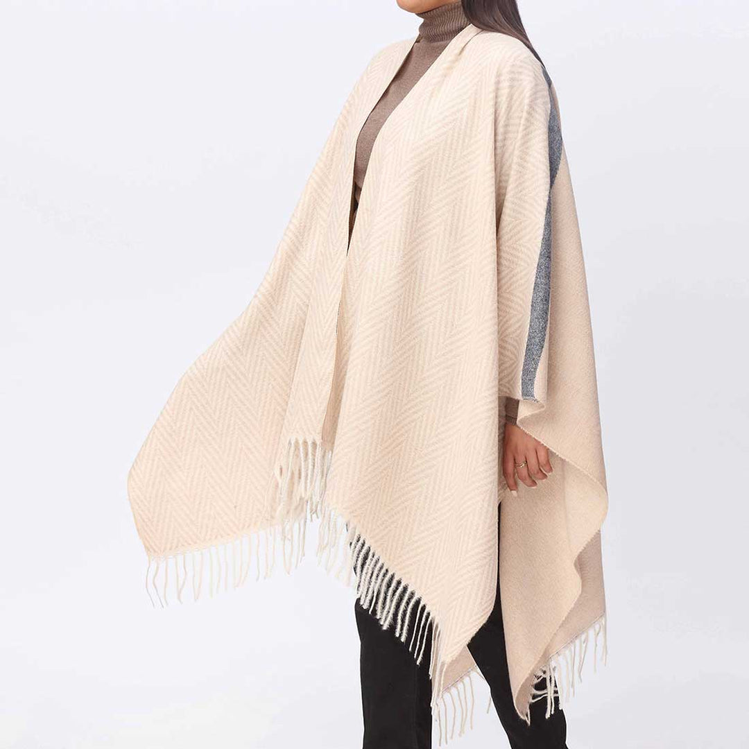 Khaki Cape Shawl PW3882