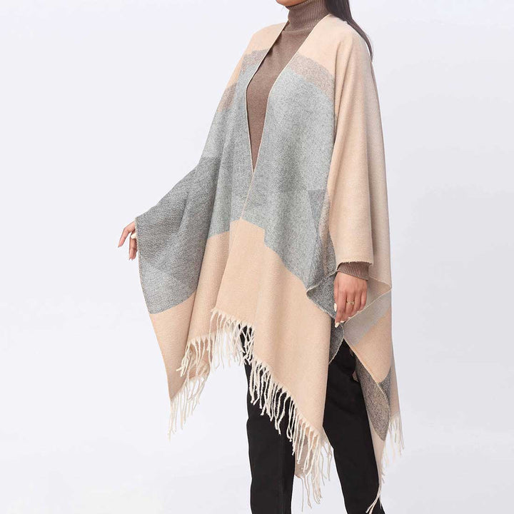 Grey Cape Shawl PW3884