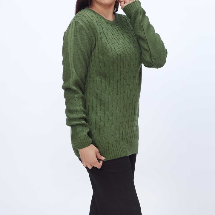 Olive Mid Length Cardigan PW3901