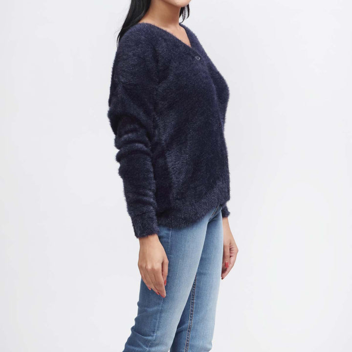 Blue Mid Length Cardigan PW3902