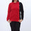 Red Crew Neck Pullover Sweater PW3916