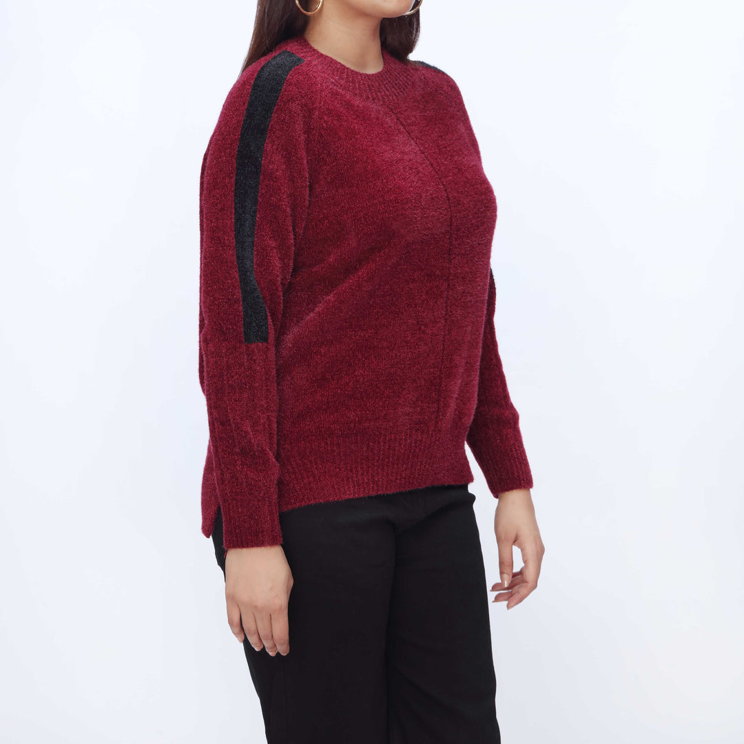 Maroon Mid Length Cardigan PW3931