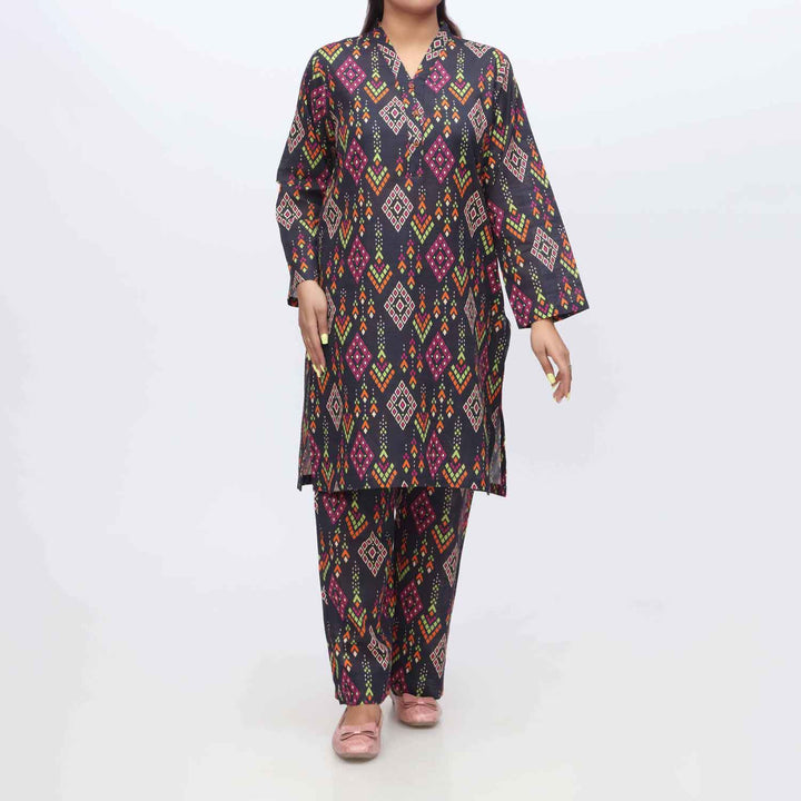 2PC- Printed Khaddar Shirt & Trouser PW9030