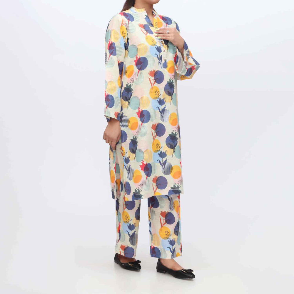 2PC- Printed Khaddar Shirt & Trouser PW9032