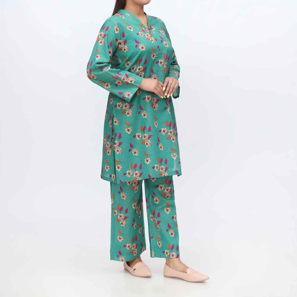 2PC- Printed Khaddar Shirt & Trouser PW9033