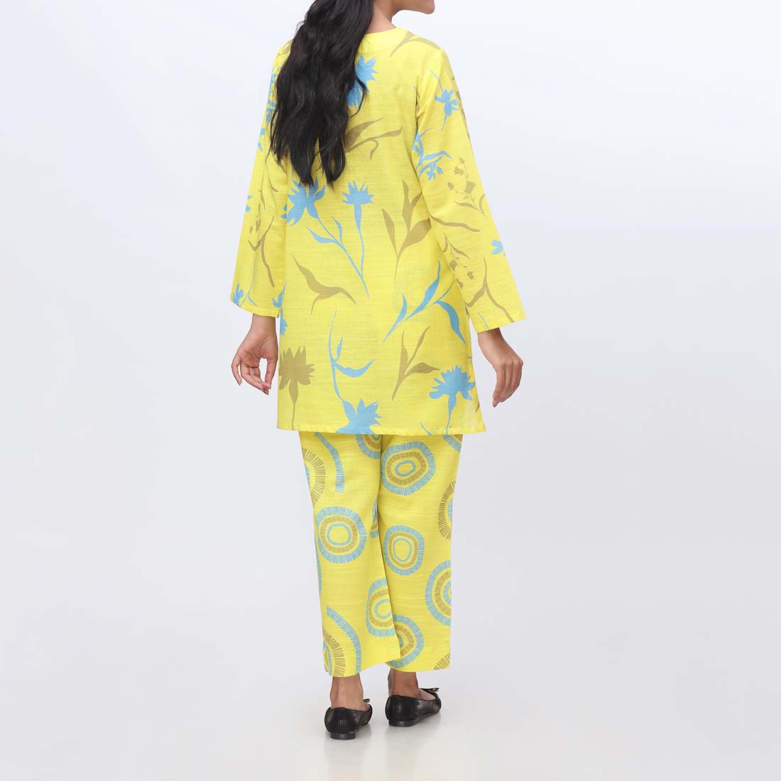 2PC- Printed Khaddar Suit PW9125