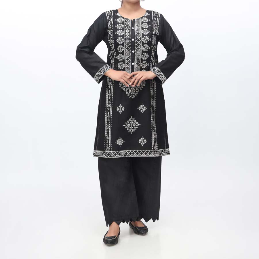 2PC- Embroidered Khaddar Suit PW9168