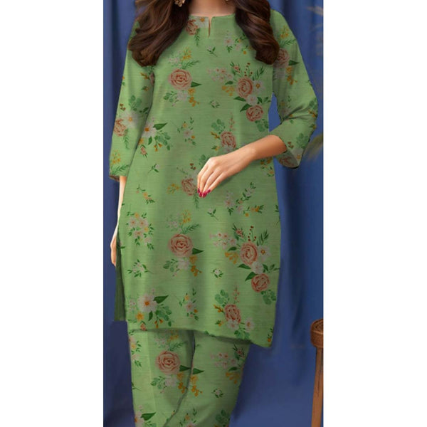 2PC- Unstitched Digital Printed Khaddar Suit PW9329