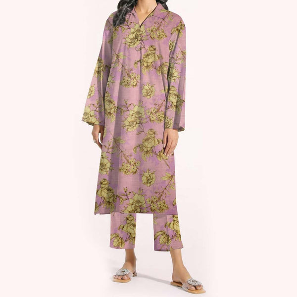 2PC- Unstitched Digital Printed Khaddar Suit PW9343