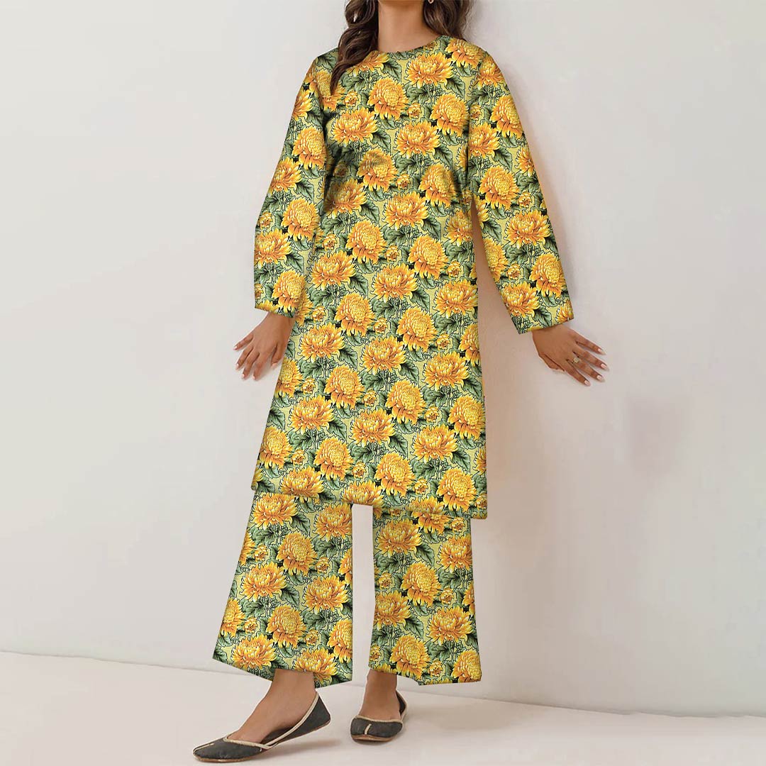 2PC- UnStitched Digital Printed Linen Suit PW9469