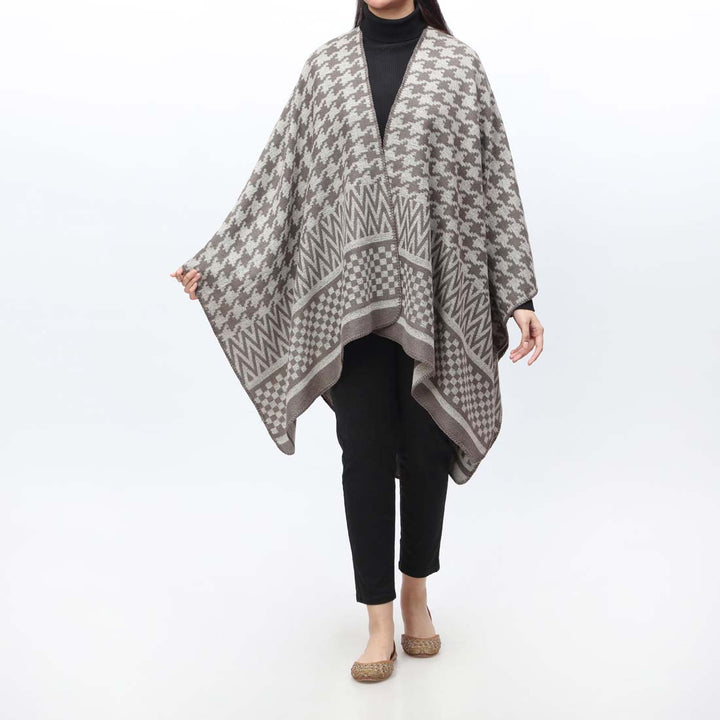 Grey Cape Shawl PW9801