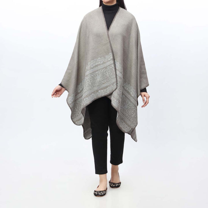 Grey Cape Shawl PW9802