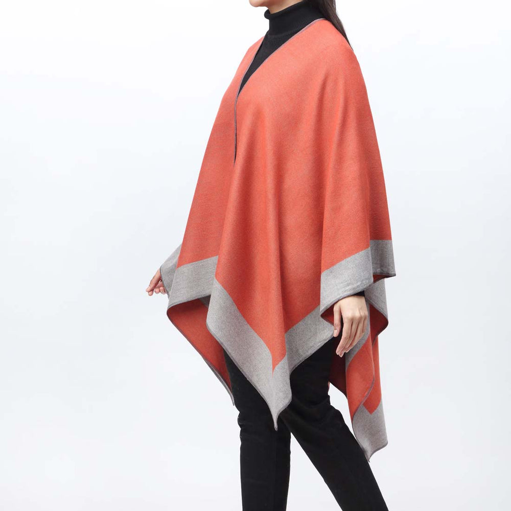 Orange Cape Shawl PW9806