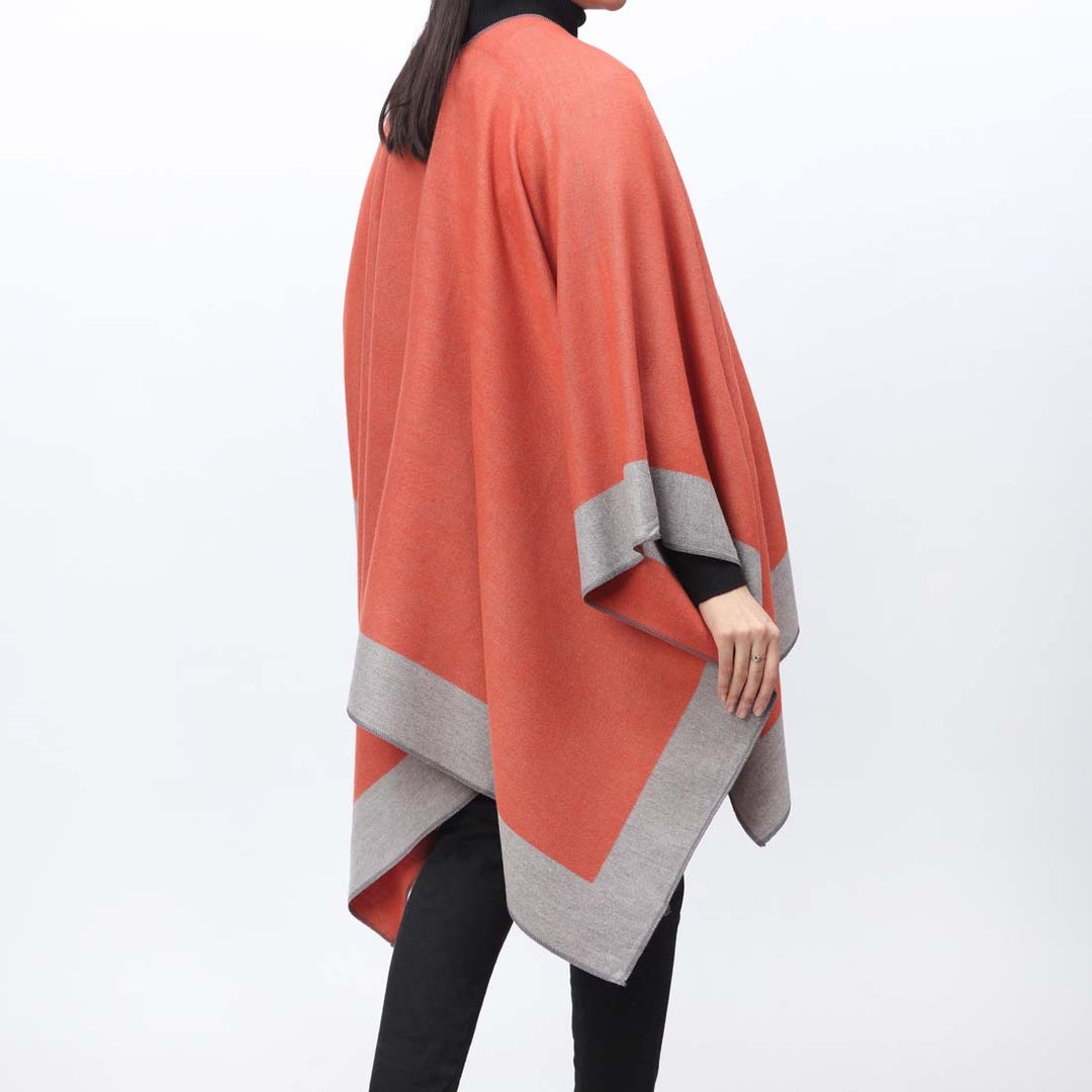 Orange Cape Shawl PW9806