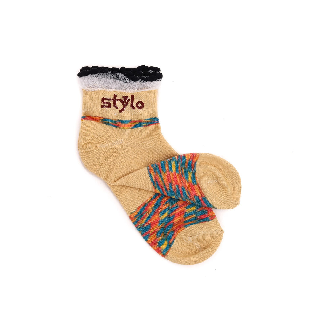 Beige Ladies Socks S01614