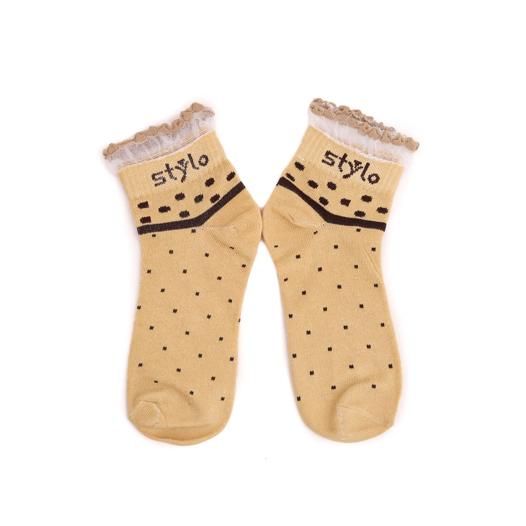 Beige Ladies Socks S01617