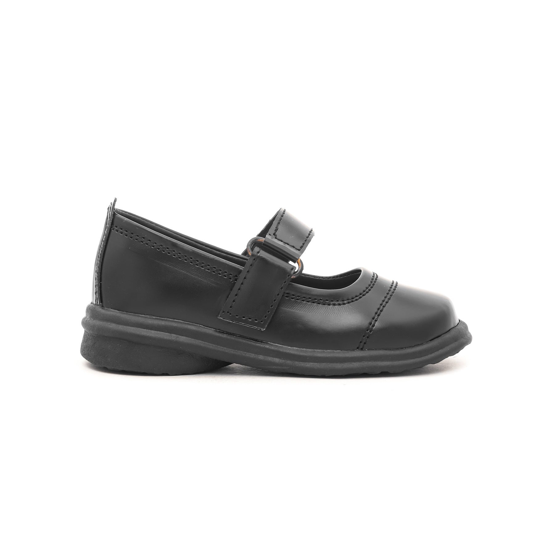 Girls Black School Shoes SK0041
