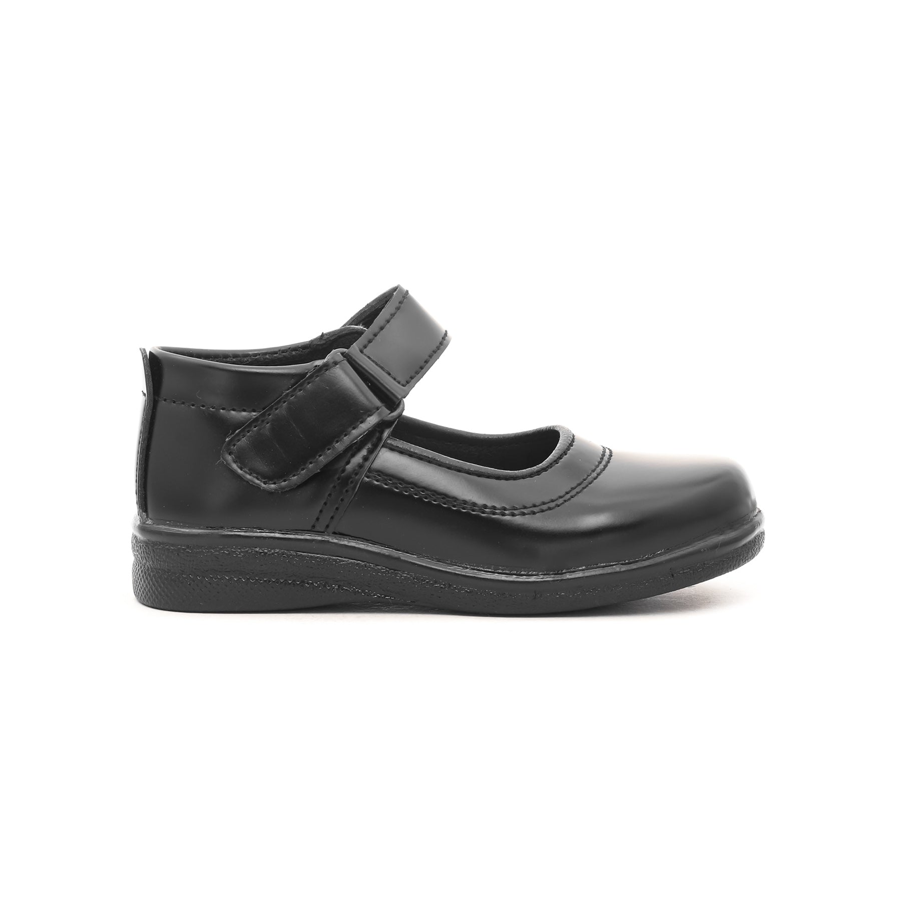 Girls Black School Shoes SK0042