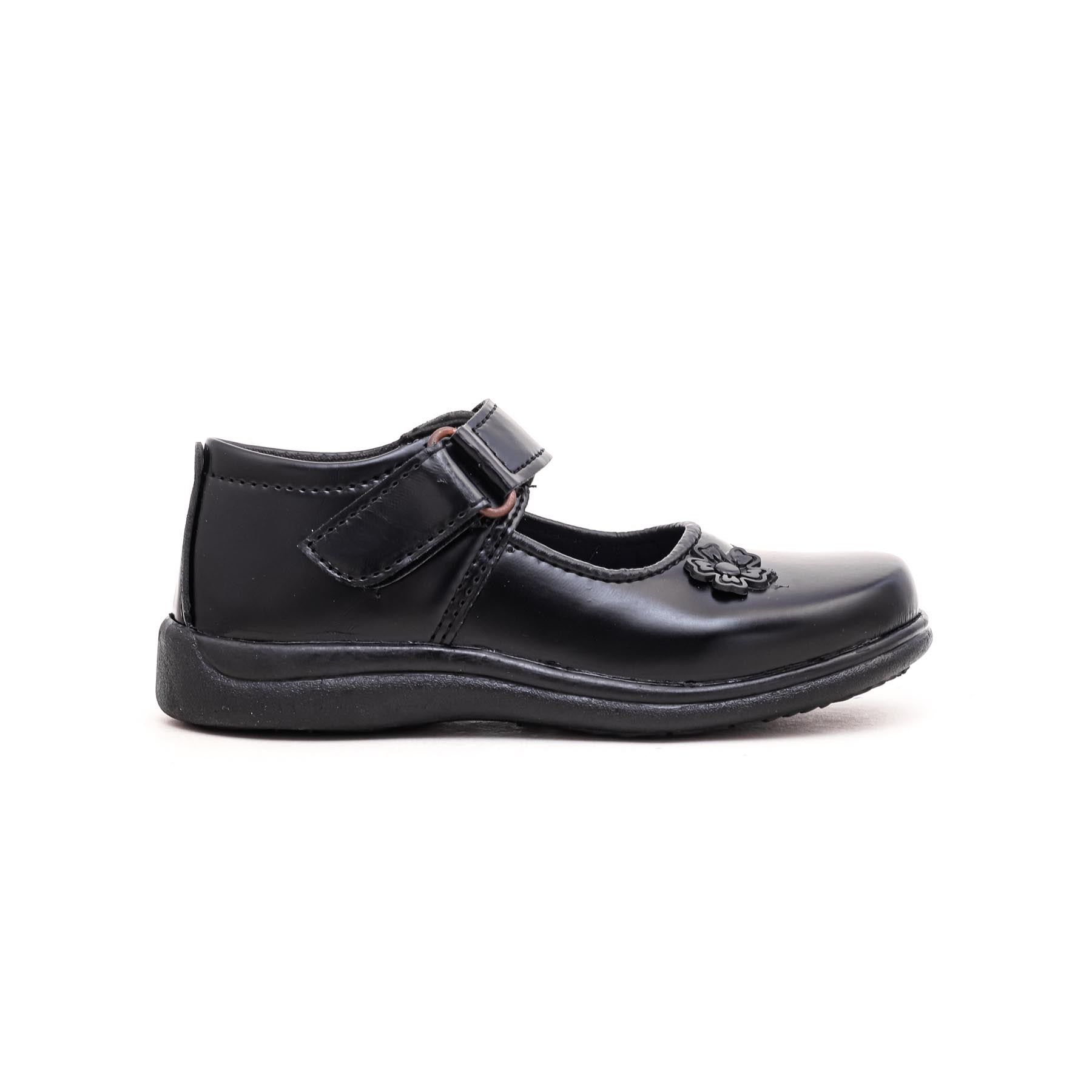 Girls Black School Shoes SK0044