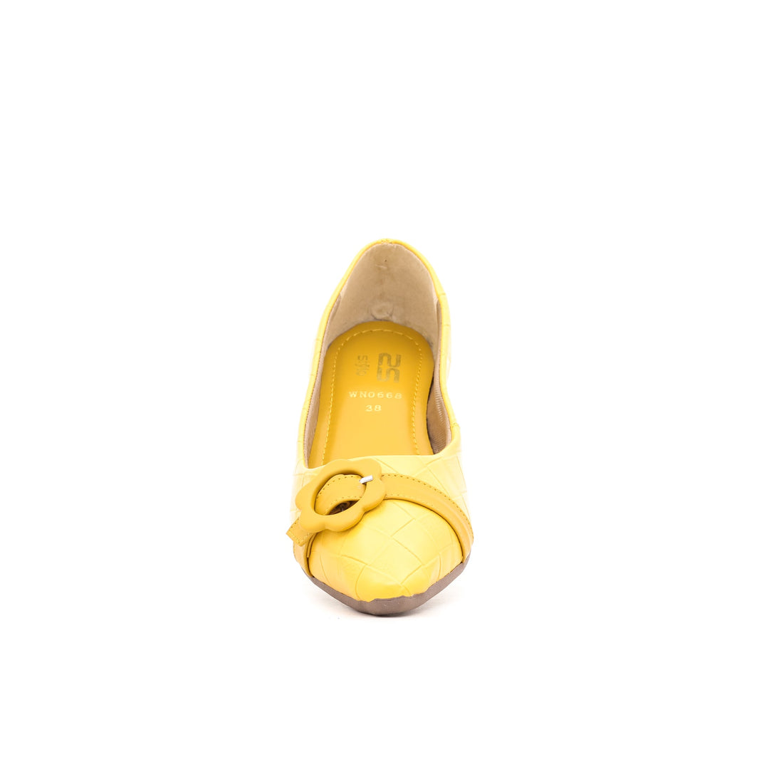 Yellow Winter Pumps WN0668