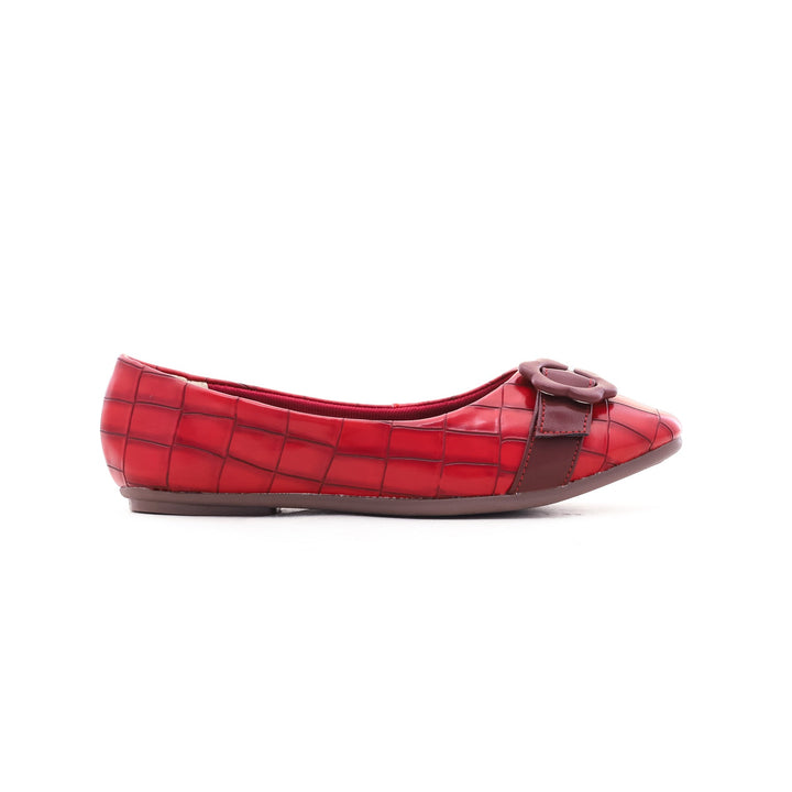 Maroon Winter Pumps WN0694