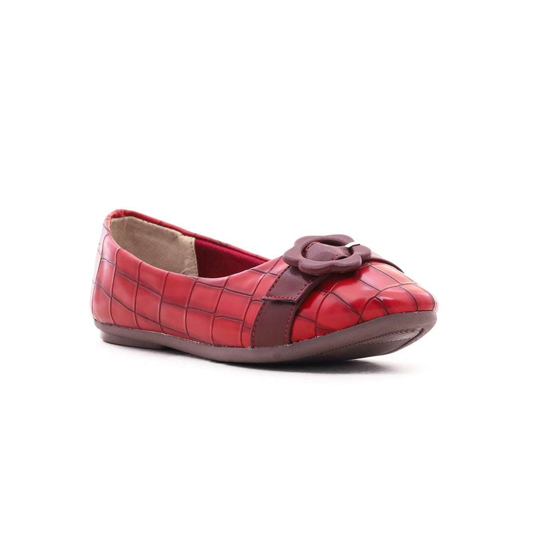 Maroon Winter Pumps WN0694