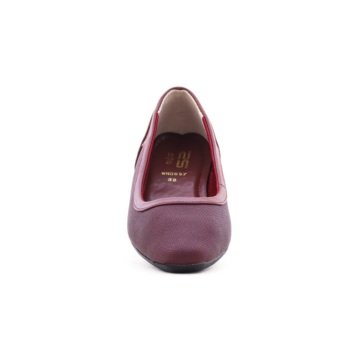 Maroon Winter Pumps WN0697