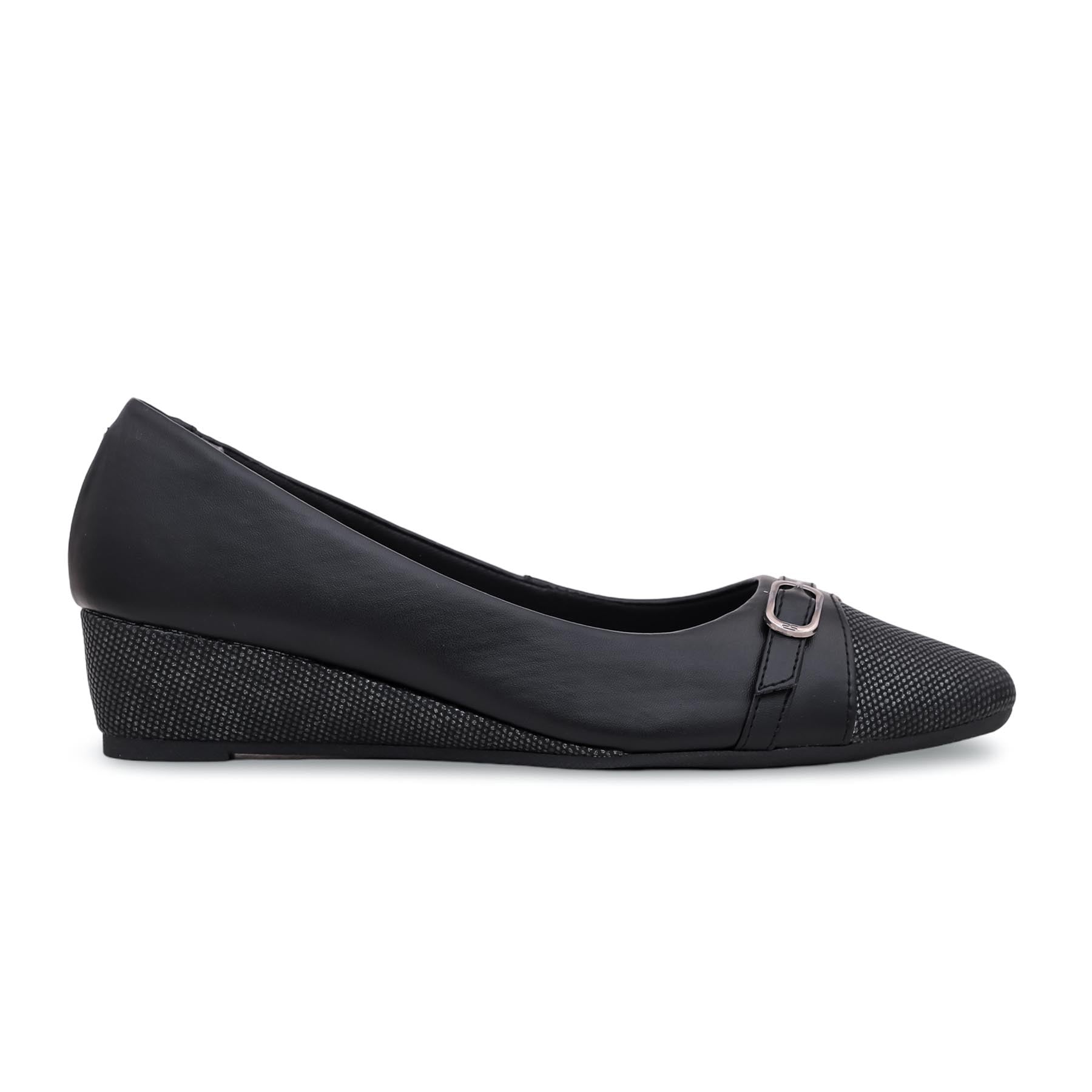 Black Winter Court Shoes WN0938