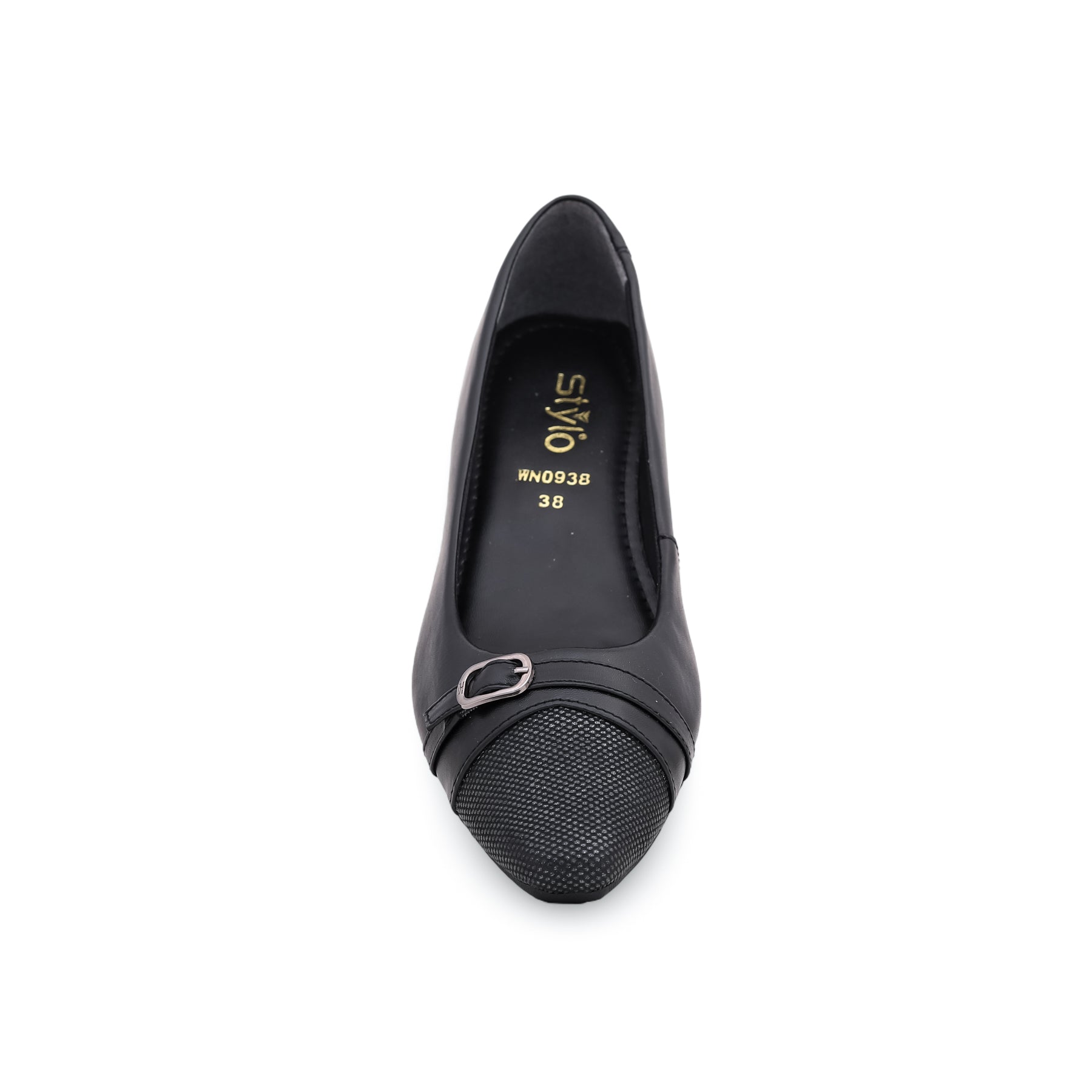Black Winter Court Shoes WN0938