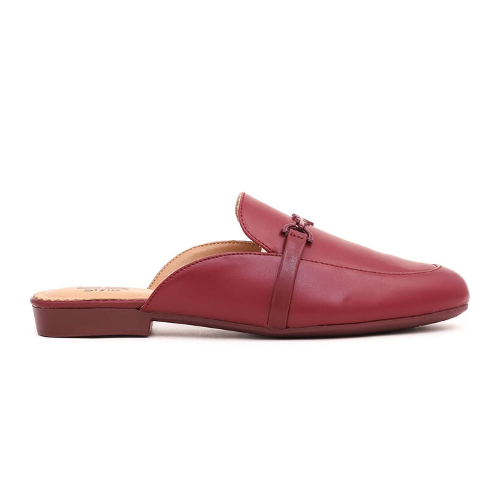 Maroon Back Open Mule WN5314