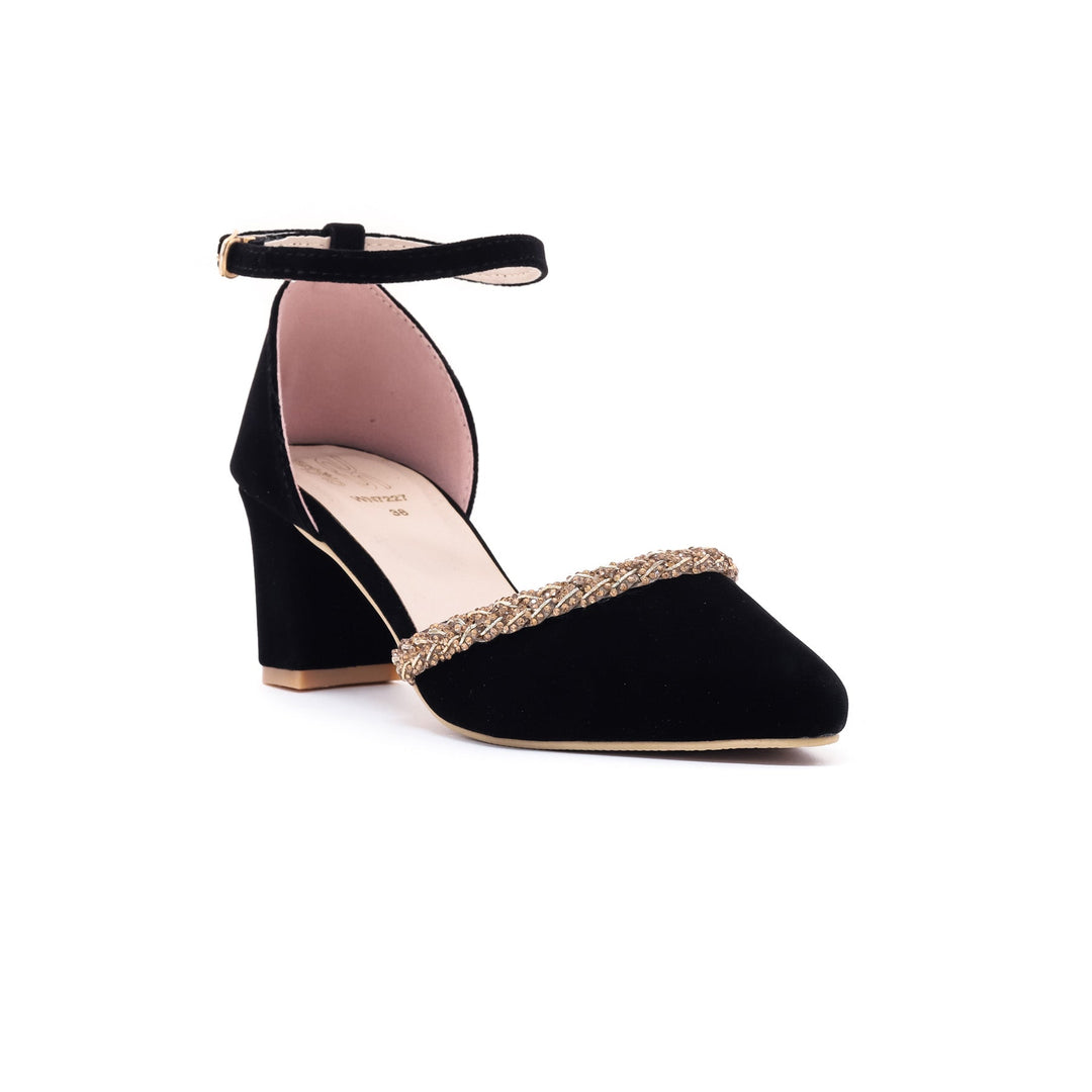 Black Winter Court Shoes WN7227