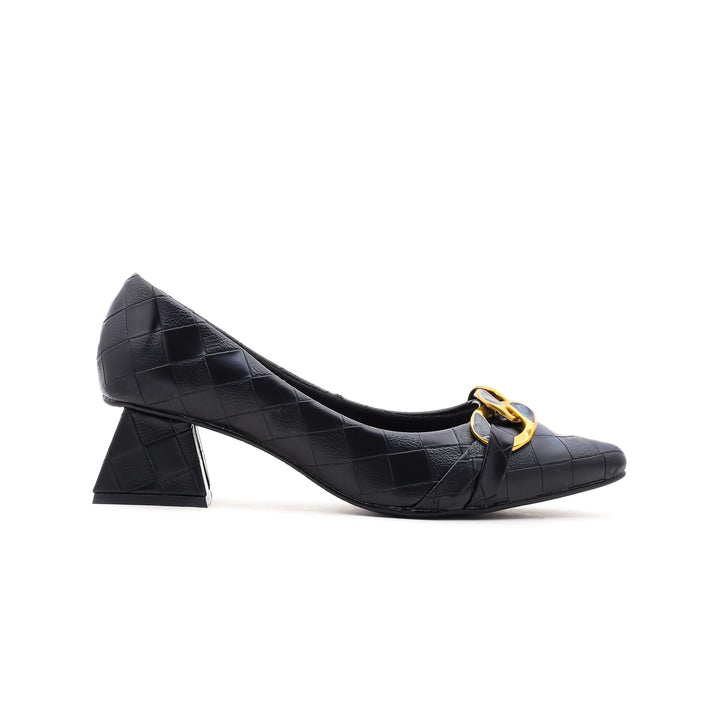 Black Winter Court Shoes WN7255