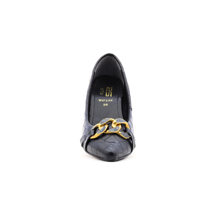 Black Winter Court Shoes WN7255