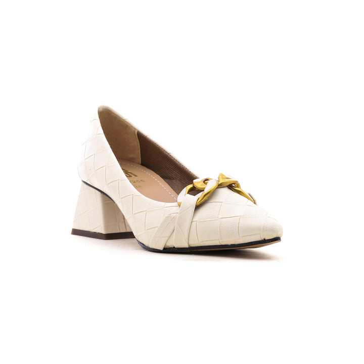 Cream Winter Court Shoes WN7255
