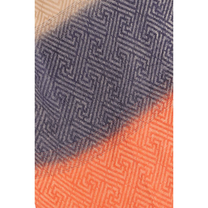 Orange Two Tone Shawl PW2734